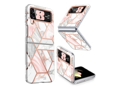 i-Blason Cosmo Marble Pink Snap Case for Samsung Galaxy Z Flip4 (Galaxy2022-ZFlip4-5G-Cosmo-Marble)