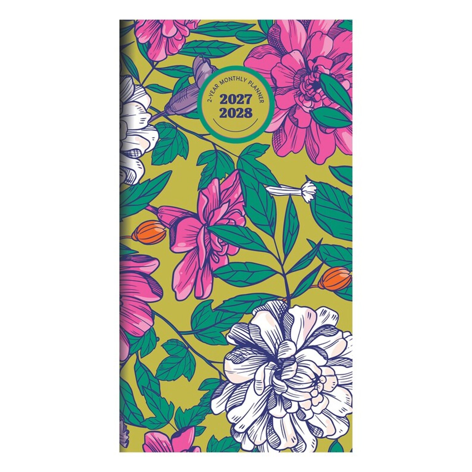 2027 TF Publishing Maximal Mirage 3.5 x 6.5  Monthly Standard Planner, Paperboard Cover, Multicolored (27-7030)