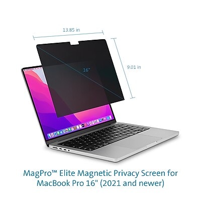 Kensington MagPro Elite Anti-Glare Magnetic Privacy Screen for 16.2 MacBook Pro (K58371WW)