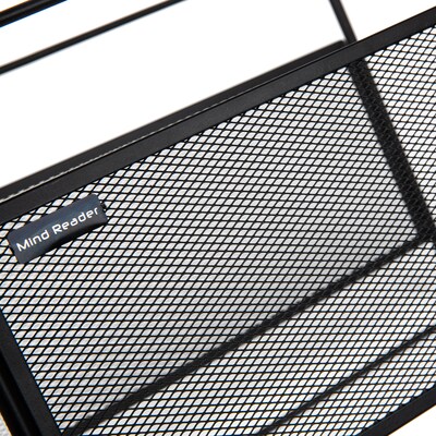 Mind Reader Metal Mesh Hanging Folder File Organizer, Black (BOXFILE-BLK)