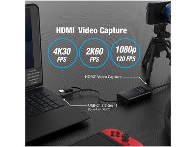 j5create USB Type-C to HDMI Video Adapter, Male to Female, Black (JVA11)