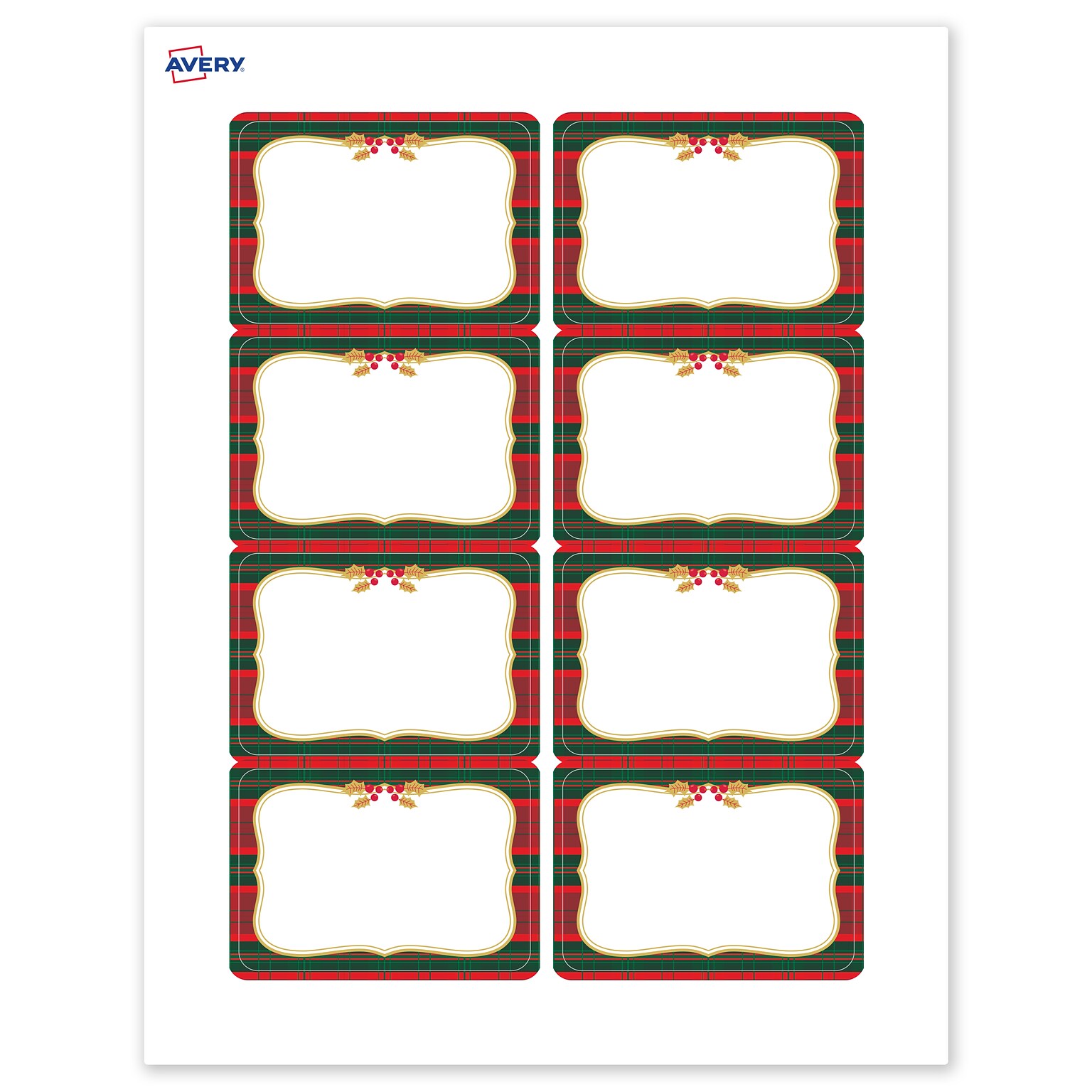 Avery Rectangle Multipurpose Labels, 2-1/3 x 3-3/8, White, 80/Pack (19479370514)