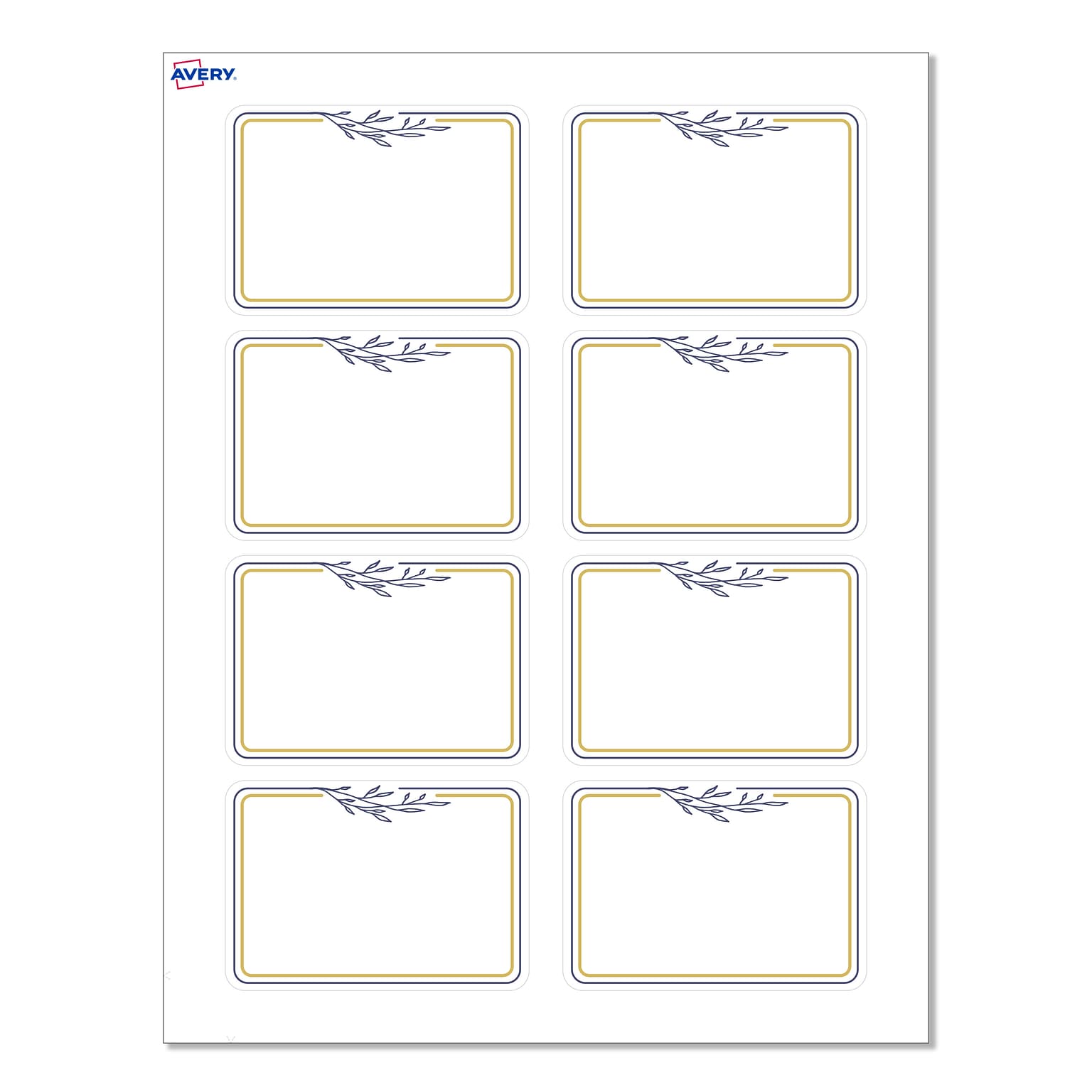Avery Laser/Inkjet Rectangle Multipurpose Labels, 2-1/3 x 3-3/8, White, 80/Pack (S00-D2Y)
