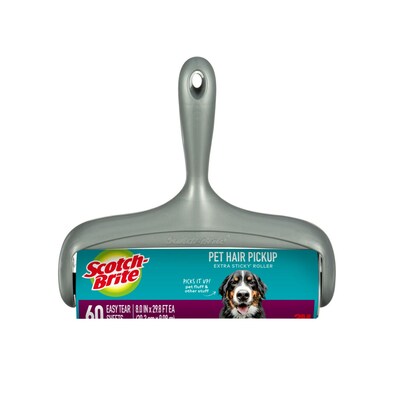 Scotch-Brite Pet Hair Pickup Large Surface Roller, 60 Sheets/Roll (839LSR-60-4)