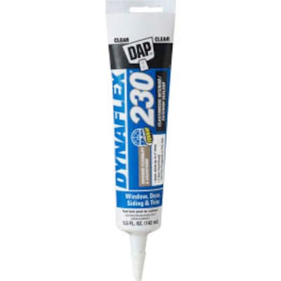 Dap DYNAFLEX 230 100 Window, Door & Trim Sealant, Waterproof, Clear, 5.5 oz., 12/Pack (B2321305)