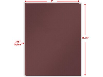 ComplyRight 1-Pocket Tax Presentation Folder, Burgundy, 50/Pack (PBF24)