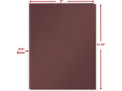 ComplyRight 1-Pocket Tax Presentation Folder, Burgundy, 50/Pack (PBF24)