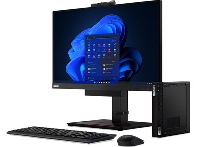 Lenovo ThinkCentre M90q Gen 3 Desktop Computer, Intel Core i5-12500, 16GB Memory, 256GB SSD (11U50069US)
