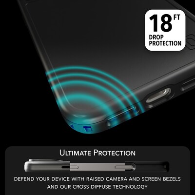 cellhelmet Fortitude MagSafe Phone Case for Apple iPhone 17 Pro Max, Black (CF-123-BLK)