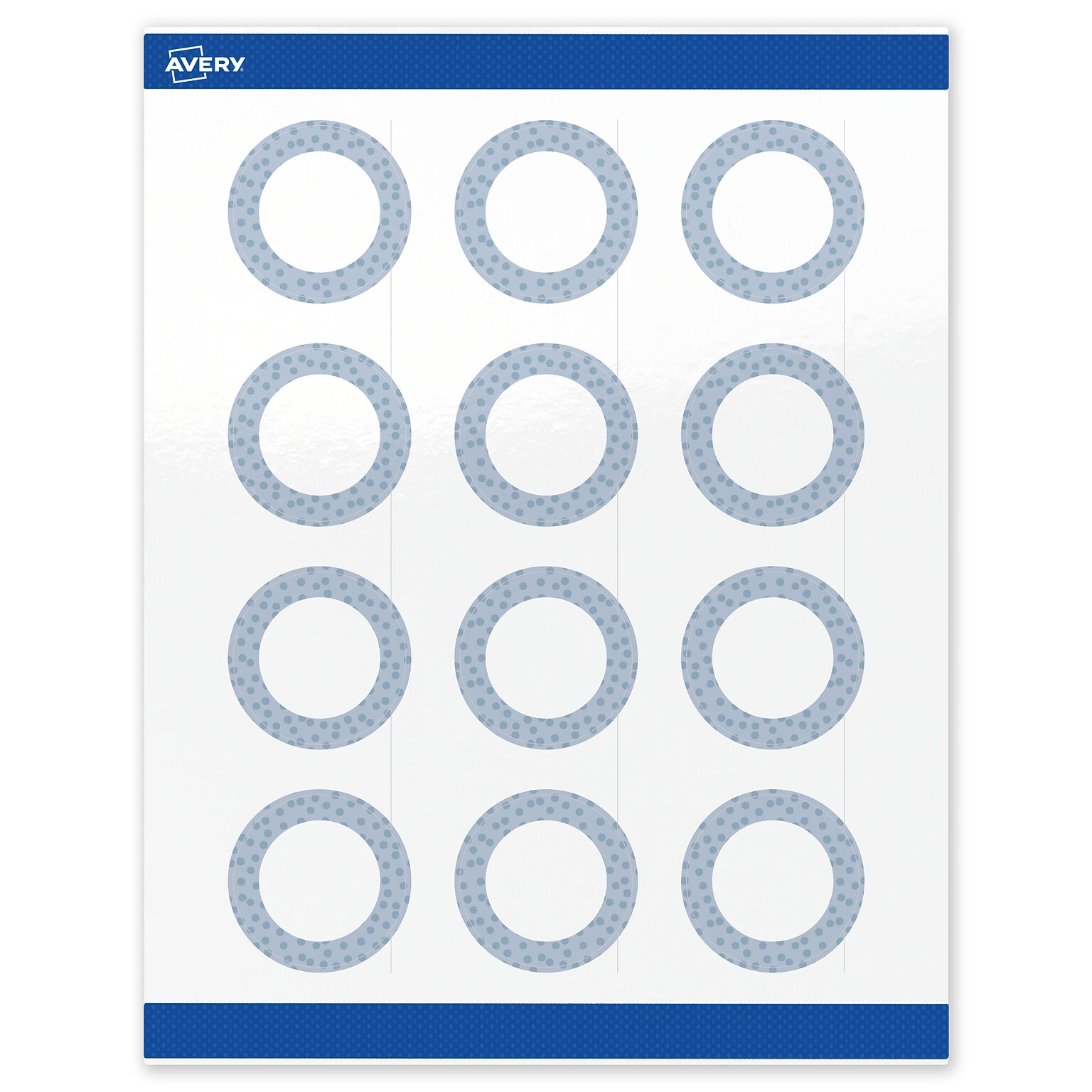 Avery Laser/Inkjet Circle Multipurpose Labels, 2 Dia., White, 120/Pack (S00-F8M)