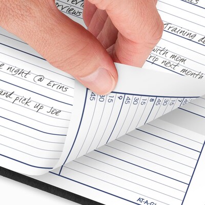 2026 AT-A-GLANCE DayMinder 8" x 11" Weekly Appointment Book, Faux Leather Cover, Black (G520-00-26)