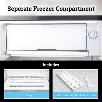 Igloo IRF26BK6A 2.6 Cu. Ft. Classic Compact Single Door Refrigerator Freezer, Black