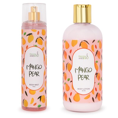 Freida and Joe Mango Pear Fragrance Body Lotion and Body Mist Spray Set (FJ-710)