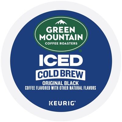 Green Mountain Coffee Roasters Classic Black Iced Coffee Keurig® K-Cup® Pods, Medium Roast, 80/Carton (5000372042CT)