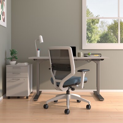 Union & Scale™ Lewis Ergonomic Mesh Back Computer and Desk Chair, Carolina (UN55656-CC)