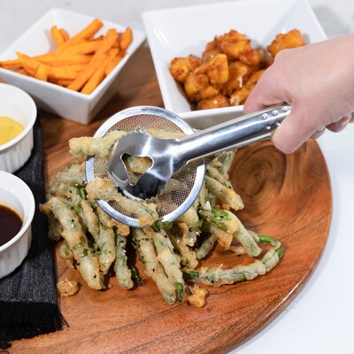 2 in 1 Frying Spoon & Tongs