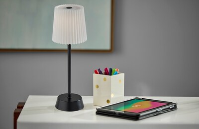 Adesso Bobby LED Cordless Indoor/Outdoor Table Lamp, 14H, Black (3076-01)