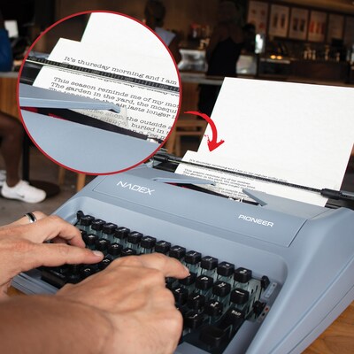 Nadex Coins Twin-Spool Typewriter Ribbon for Manual Typewriters, Red & Black (NXTE-1642)