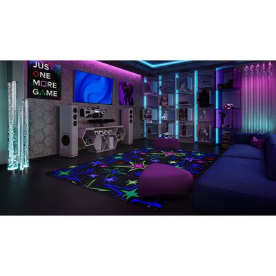 Joy Carpets Kapow Nylon 12' x 6' Machine Tufted Rug, Fluorescent (449R)