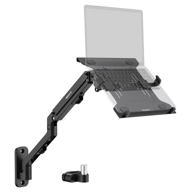 Mount-It! Adjustable Counterbalance Laptop Arm for 16 Laptops, Black (MI-1765LT)