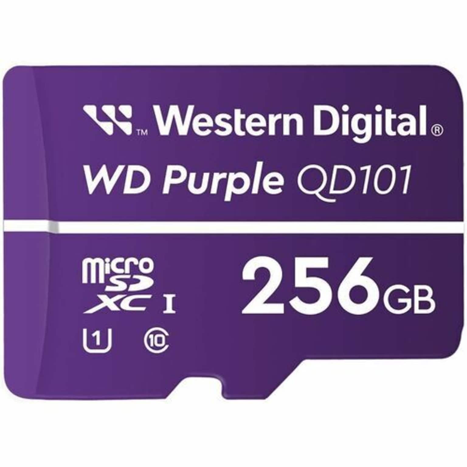 SanDisk Purple 256GB microSDXC Memory Card, Class 10, UHS-III, V30 (WDD256G1P0C-85AEL0)