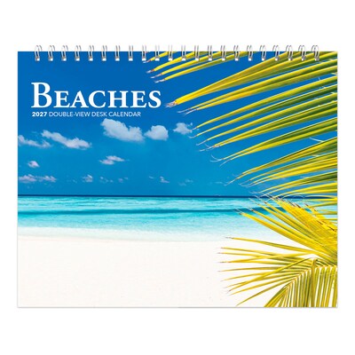2027 BrownTrout Beaches 7.5 x 6 Monthly Wall Calendar, Assorted Colors (9798330709366)