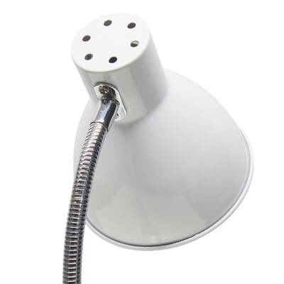 Simple Designs Sleek Essentials LED Desk Lamp, 16.22", Off White (LD1076-OFF)