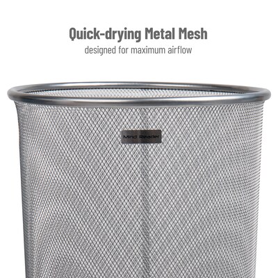 Mind Reader Network Collection Umbrella Stand, Black, Metal Mesh (UMBHBASK-BLK)
