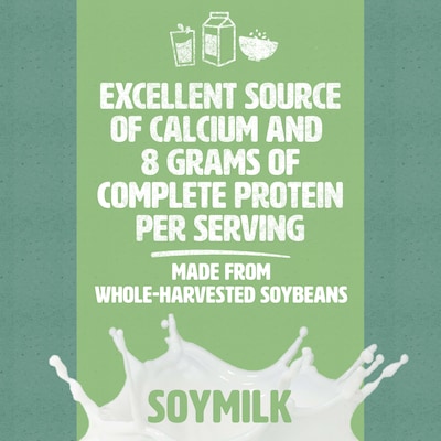 Silk Organic Unsweetened Original Dairy Free Soy Milk, 32 oz., 6/Carton (WWI00106)