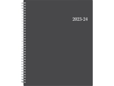2023-2024 Blue Sky Collegiate 8.5 x 11 Academic Weekly & Monthly Planner, Gray (100135-A24)