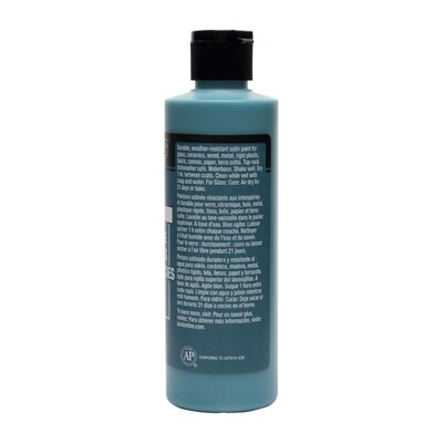 FolkArt Acrylic Paint Multi-Surface Satin, 8oz., Teal, 3/Pack(FLK4651CA-3)