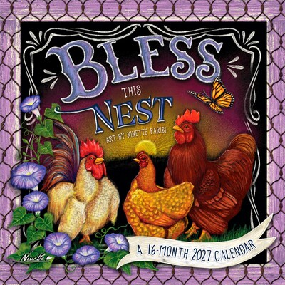 2027 BrownTrout Bless This Nest 12 x 12 Monthly Wall Calendar (9781773728841)