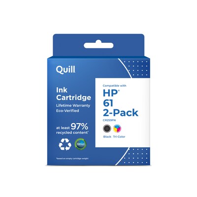 Quill Brand® Remanufactured Black High Yield/Tri-Color Standard Yield Ink Cartridge Replacement for