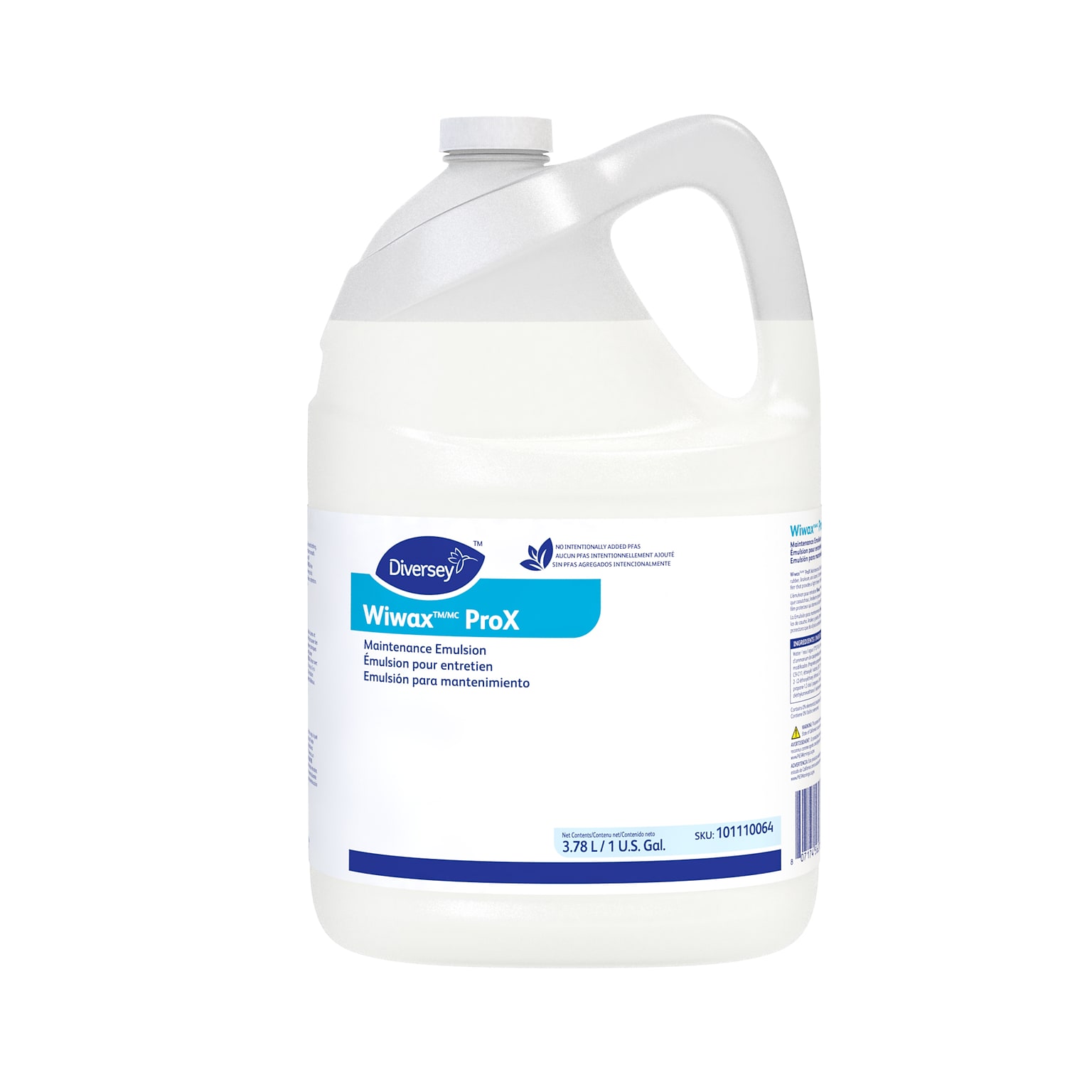 Diversey Wiwax ProX Floor Sealer, Milky White, 128 Oz., 4/Carton (94512767)