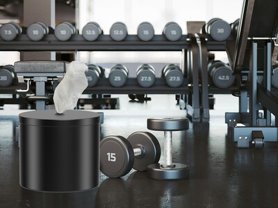 Gritt Commercial Wall Mounted Wipe Dispenser, Black (GRI510-W-BLK)