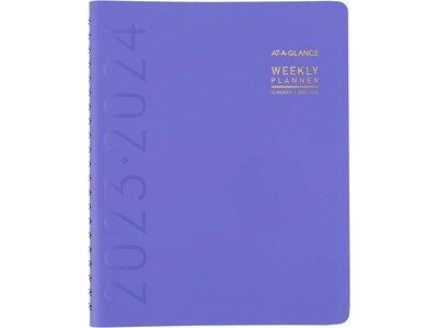 2023-2024 AT-A-GLANCE 8.25 x 11 Academic Weekly/Monthly Appointment Book, Purple (70-957X-18-24)