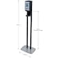 PURELL CS 6 Automatic Floor Stand Hand Sanitizer Dispenser, Black/Chrome (7416-DS)