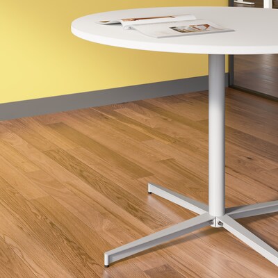Bush Business Furniture 42" Round Conference Table, White (99XTB42RWH)