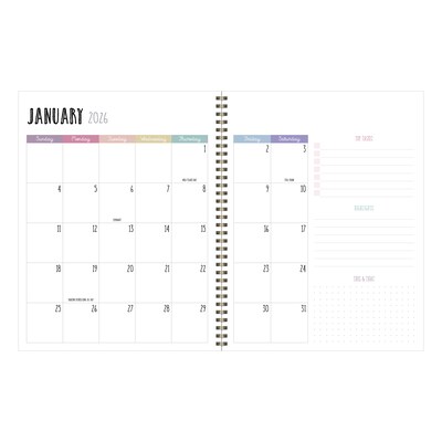 2025-2026 TF Publishing Biggest Blooms 9 x 11 Academic Year Weekly & Monthly Planner, Paperboard C