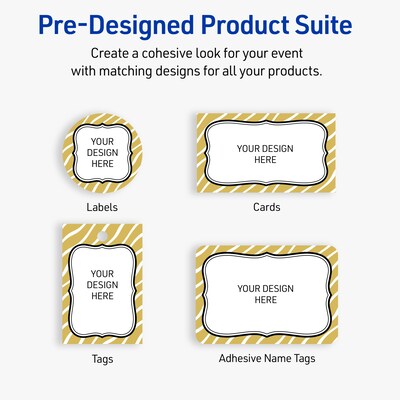 Avery Rectangle Laser/Inkjet Multipurpose Labels, 2-1/3" x 3-3/8", White, 80/Pack (19479371000)
