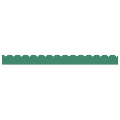 Carson Dellosa Education Grow Together Scalloped Borders, 3"x 3', Jade Green, 6/Bundle (CD-108489-6)