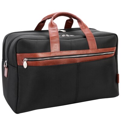 McKlein Wellington 21 Nylon Carry-On Travel Duffel, Black (79115)