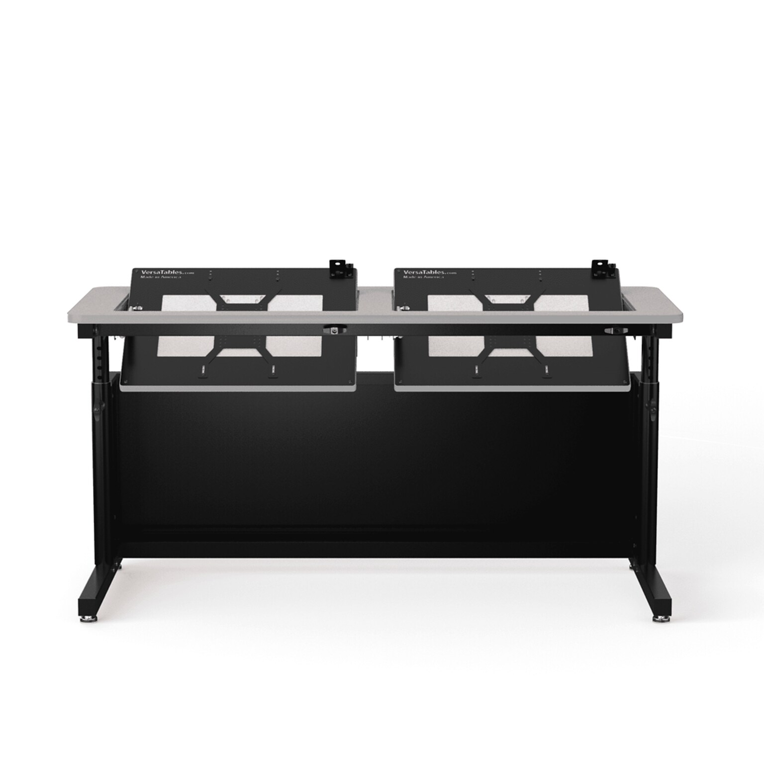 VersaDesk Revolution 60W Manual Adjustable Standing Computer Table, Grey/Black (RST6024-BG)