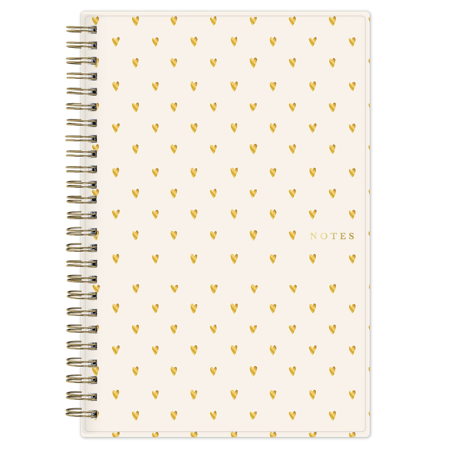 Blue Sky Bespoke Composition Notebook, 5.75 x 8.5, Cream Hearts (155593)