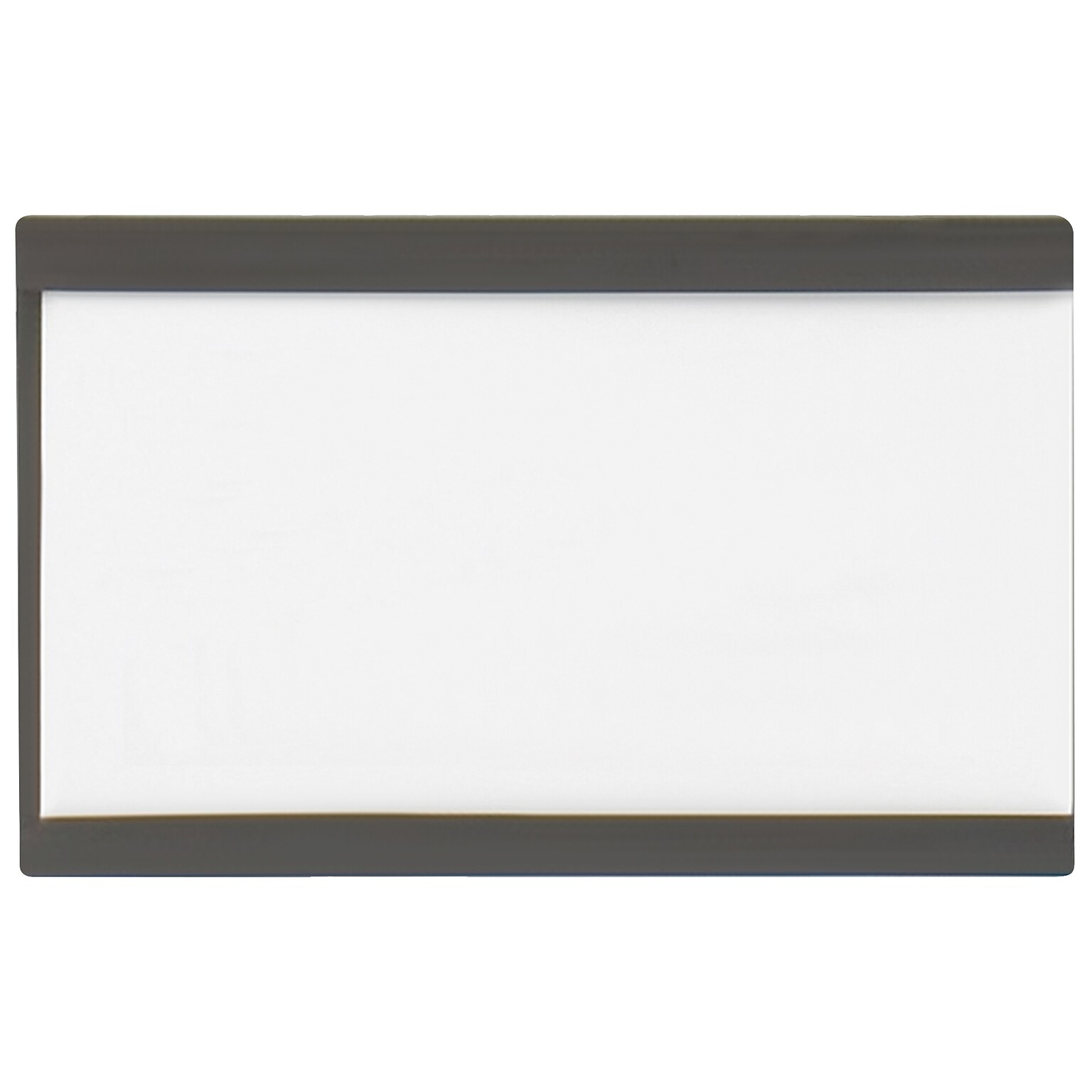 Quill Brand® 2 x 3 C Channel Card Holder, White/Black (LH193)
