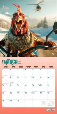 2026 BrownTrout Flew the Coop 12" x 12" Monthly Wall Calendar (9798330707249)