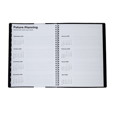 2026 Quill Brand® 8" x 11" 14-Month Monthly/Weekly Planner, 8x11, Black (63002-26-QCC)