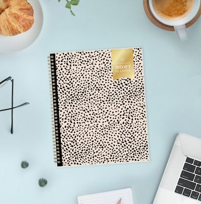 2027 Blue Sky Day Designer 8.5" x 11" Weekly & Monthly Planner, White/Black (161668)