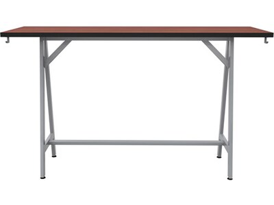 Safco Spark Teaming Table, 24" x 72", Biltmore Cherry (SPK7224SLBMCH)