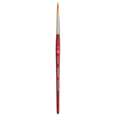 Princeton Velvetouch Mixed Media Synthetic Long Round Brush, 2/Pack (PBXP3950LR6-2)